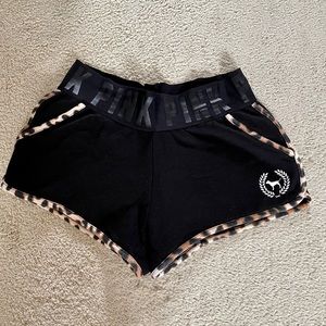 Black & cheetah print Shorts